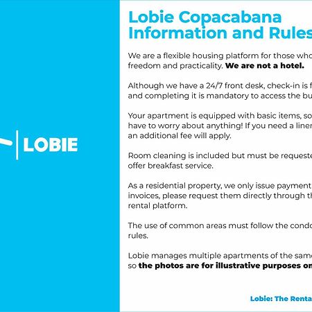 Lobie Copacabana Lägenhet Rio de Janeiro Exteriör bild